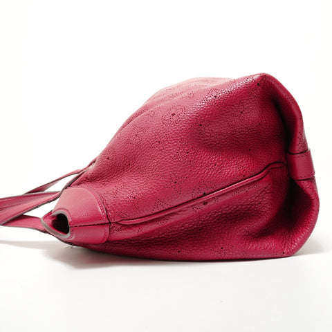 LOUIS VUITTON Monogram Mahina Seals PM Grenat, made in 2011. Handbag Red WS28524