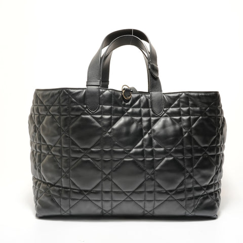 Christian Dior Cannage Leather Tote Bag Tote Bag black WS28528