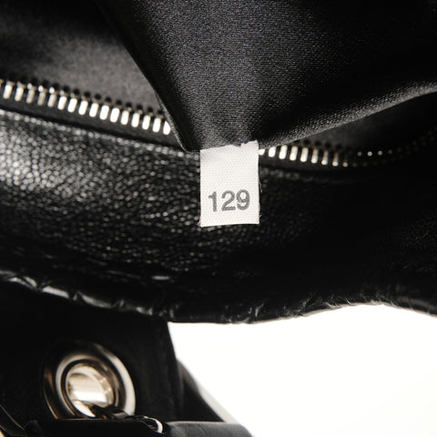 PRADA Studded leather Shoulder Bag black WS28529