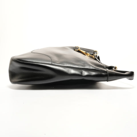 HERMES Trim 38 Box Calf �›S stamp Shoulder Bag black WS28532