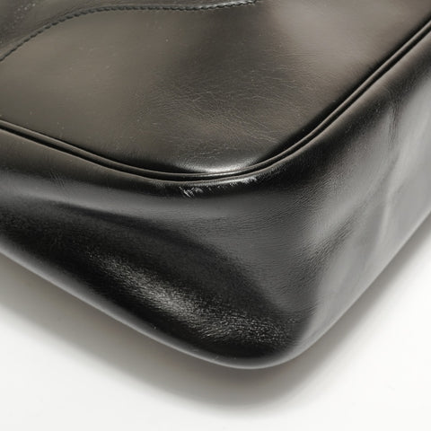 HERMES Trim 38 Box Calf �›S stamp Shoulder Bag black WS28532