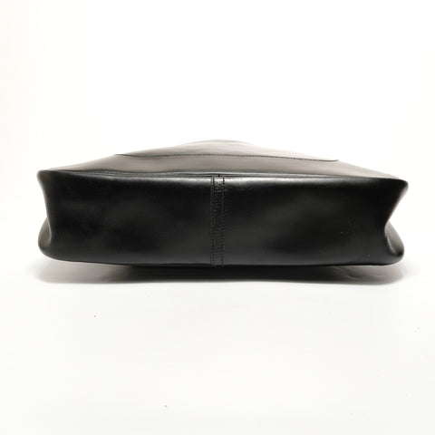 HERMES Trim 38 Box Calf �›S stamp Shoulder Bag black WS28532