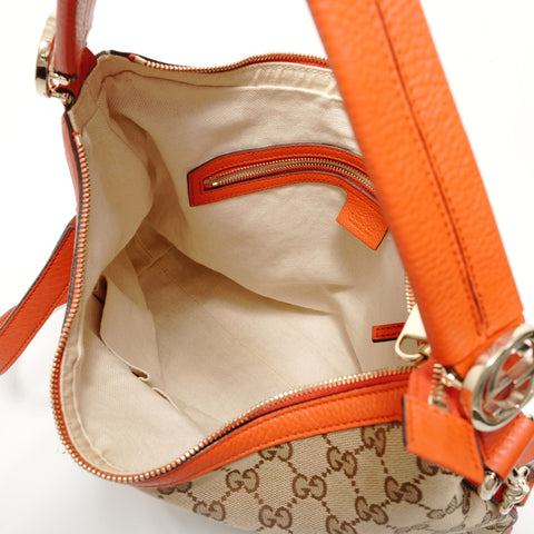 GUCCI Hobo 2WAY GG Canvas Shoulder Bag beige WS28533