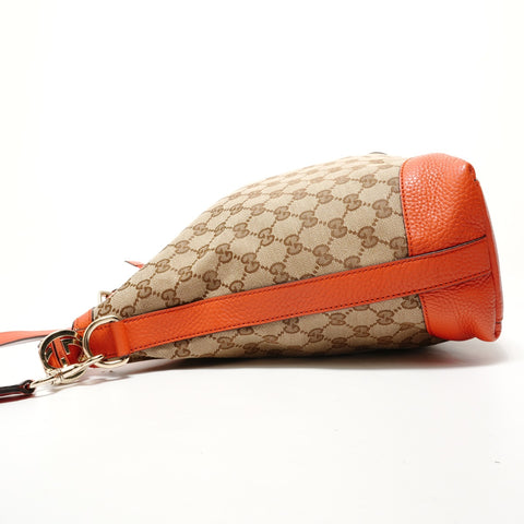 GUCCI Hobo 2WAY GG Canvas Shoulder Bag beige WS28533