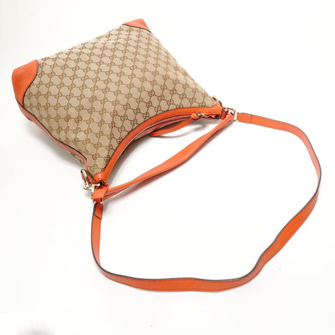 GUCCI Hobo 2WAY GG Canvas Shoulder Bag beige WS28533