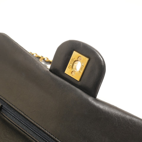 CHANEL Matelass Double Flap Chain 23 Lambskin 3 Series Shoulder Bag black WS28538
