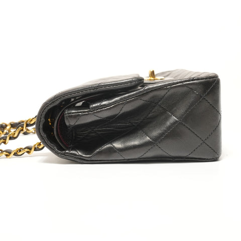 CHANEL Matelass Double Flap Chain 23 Lambskin 3 Series Shoulder Bag black WS28538