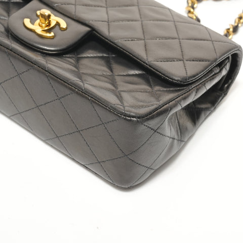 CHANEL Matelass Double Flap Chain 23 Lambskin 3 Series Shoulder Bag black WS28538