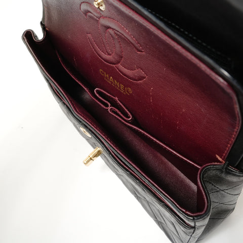 CHANEL Matelass Double Flap Chain 23 Lambskin 7 Series Shoulder Bag black WS28539