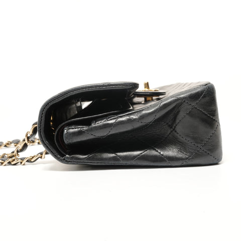 CHANEL Matelass Double Flap Chain 23 Lambskin 7 Series Shoulder Bag black WS28539