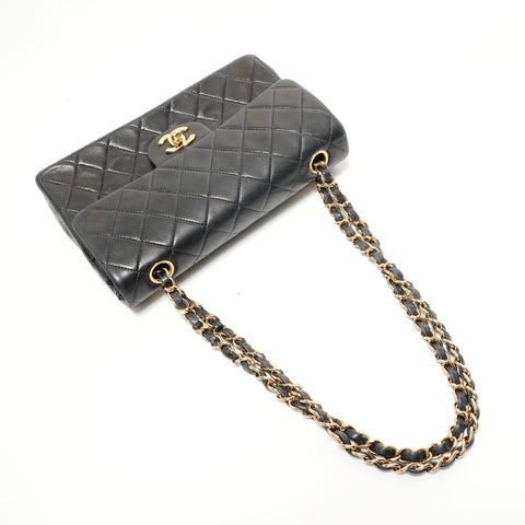 CHANEL Matelass Double Flap Chain 23 Lambskin 7 Series Shoulder Bag black WS28539