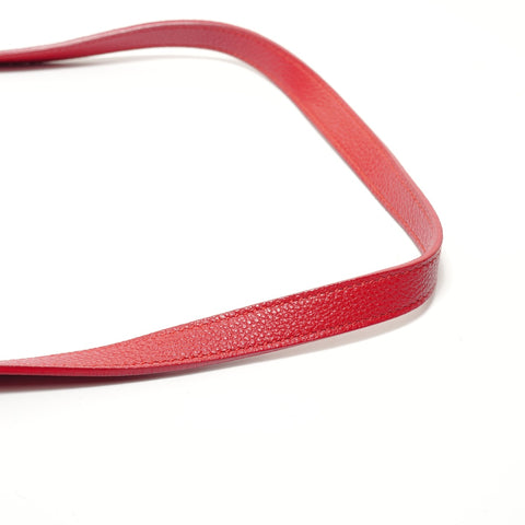 YVES SAINT LAURENT Cabas Rive Gauche Leather Handbag Red WS28542