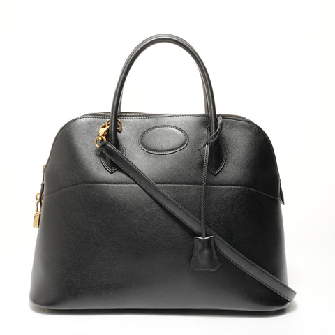 HERMES Bolide 35 �›Y stamp, manufactured in 1995. Handbag black WS28543