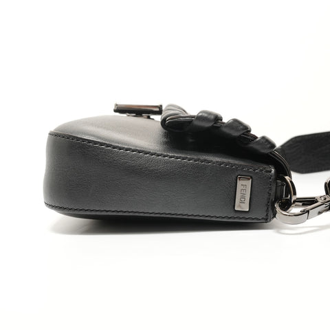 FENDI Leather mamma bucket Shoulder Bag black WS28545