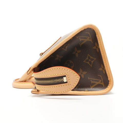 LOUIS VUITTON 2005 Monogram Popincourt Handbag Brown WS28548