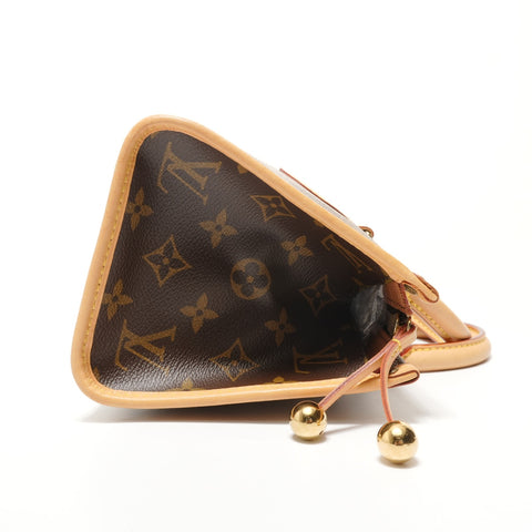 LOUIS VUITTON 2005 Monogram Popincourt Handbag Brown WS28548