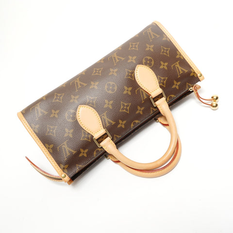 LOUIS VUITTON 2005 Monogram Popincourt Handbag Brown WS28548