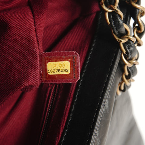 CHANEL Serial number 16, Matelass Chain 2WAY Gold Metal Shoulder Bag black WS28549