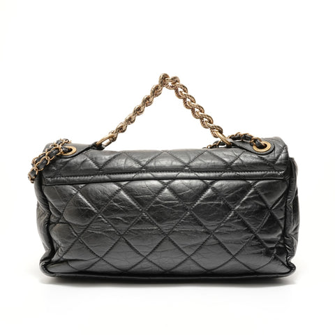 CHANEL Serial number 16, Matelass Chain 2WAY Gold Metal Shoulder Bag black WS28549