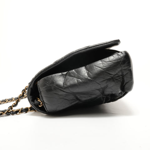 CHANEL Serial number 16, Matelass Chain 2WAY Gold Metal Shoulder Bag black WS28549