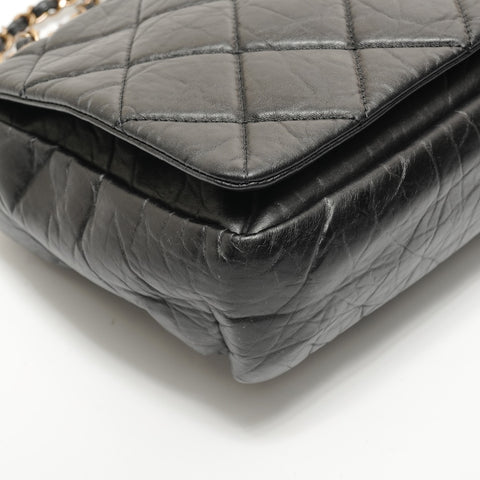 CHANEL Serial number 16, Matelass Chain 2WAY Gold Metal Shoulder Bag black WS28549
