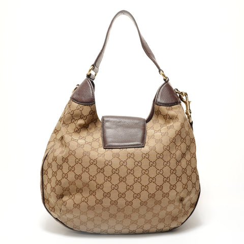 GUCCI Gucci 2-Way GG Canvas Shoulder Bag beige WS28553