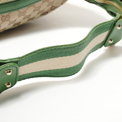 GUCCI Bamboo One Belt GG Canvas Shoulder Bag beige WS28554