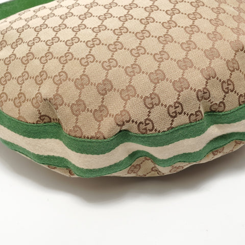 GUCCI Bamboo One Belt GG Canvas Shoulder Bag beige WS28554