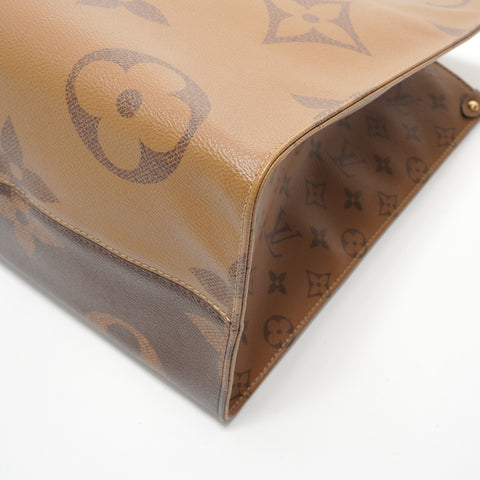 LOUIS VUITTON 2019 On the Go GM Monogram Tote Bag Brown WS28556