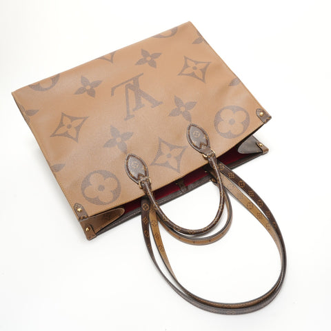 LOUIS VUITTON 2019 On the Go GM Monogram Tote Bag Brown WS28556