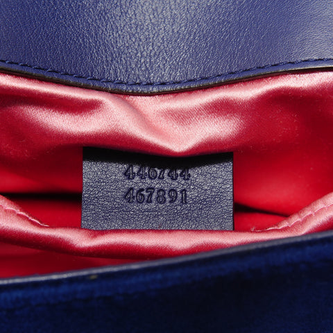GUCCI GG Marmont Shoulder Bag blue WS28559