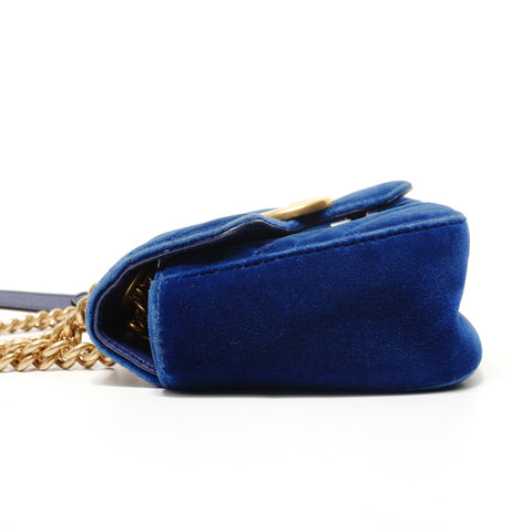 GUCCI GG Marmont Shoulder Bag blue WS28559