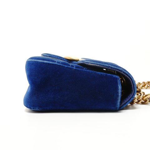 GUCCI GG Marmont Shoulder Bag blue WS28559