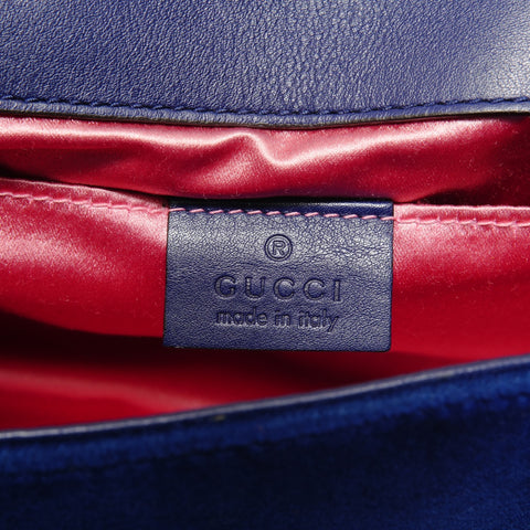 GUCCI GG Marmont Shoulder Bag blue WS28559