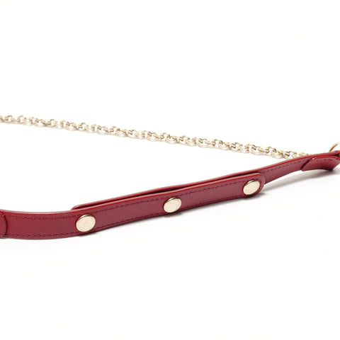 CARTIER Garland Chain Wallet Shoulder Bag Red WS28560