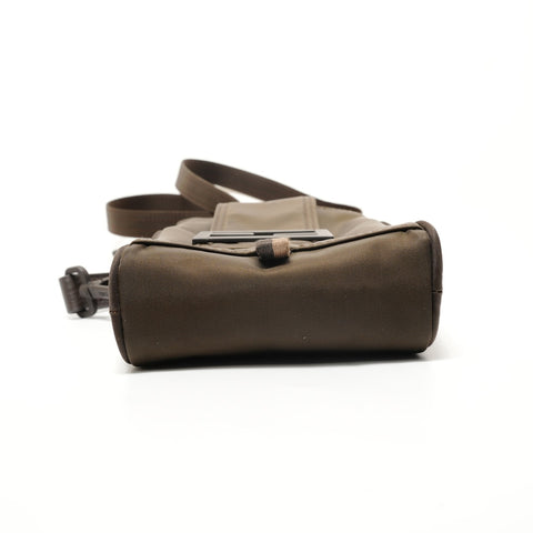 FENDI Baguette Phone Pouch Shoulder Bag khaki WS28561