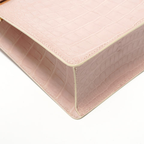 LOUIS VUITTON Special Order Exotic Leather 2-Way Bag Handbag pink WS28563