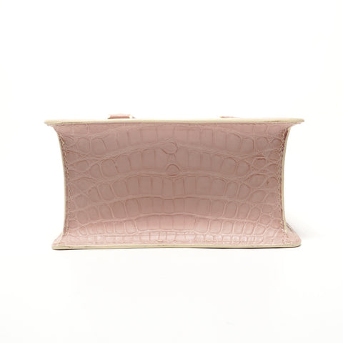 LOUIS VUITTON Special Order Exotic Leather 2-Way Bag Handbag pink WS28563