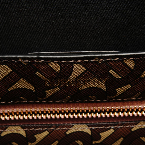 BURBERRY 2-Way PVC x Leather Tote Bag Brown WS28564