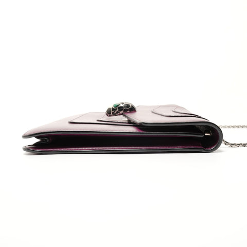 BVLGARI Serpenti ChainShoulder Shoulder Bag purple WS28565