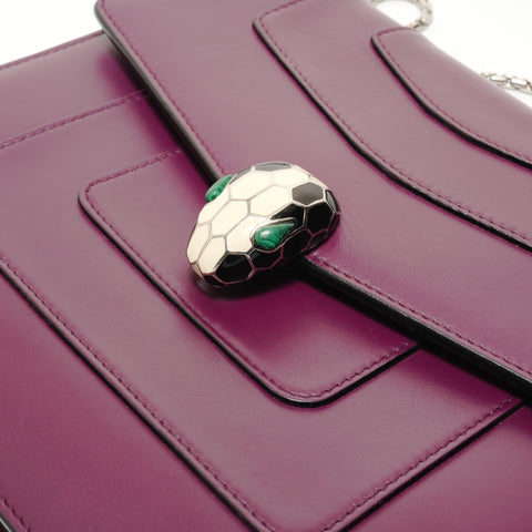 BVLGARI Serpenti ChainShoulder Shoulder Bag purple WS28565