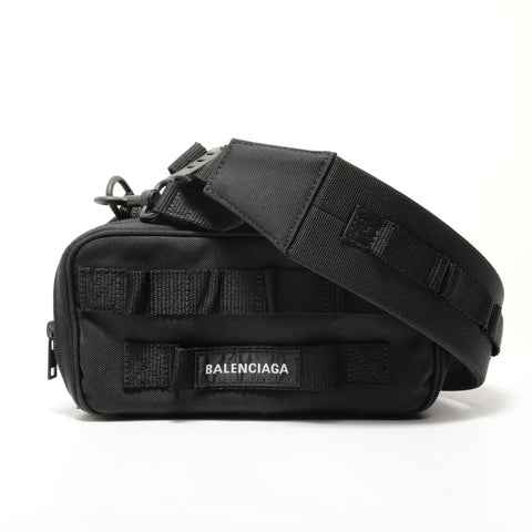 BALENCIAGA ARMY Messenger Bag Shoulder Bag black WS28566