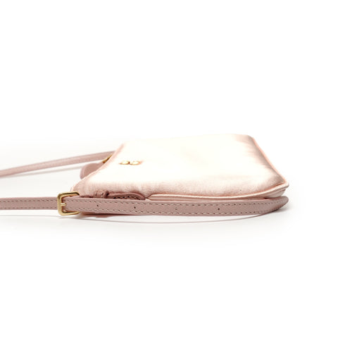 Miu Miu Satin drawstring pouch Shoulder Bag pink WS28567