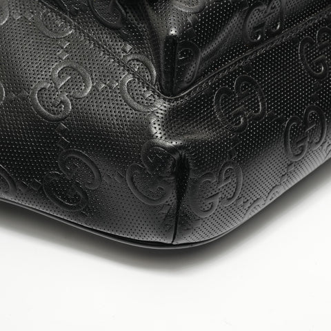 GUCCI GG embossed body bag Shoulder Bag black WS28568