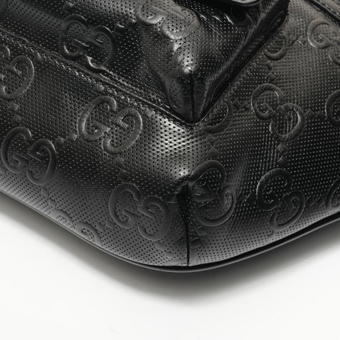 GUCCI GG embossed body bag Shoulder Bag black WS28568