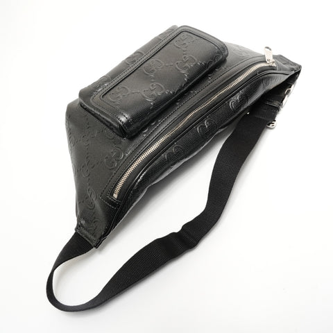 GUCCI GG embossed body bag Shoulder Bag black WS28568