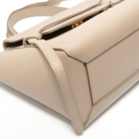 CELINE Belt bag nano 2WAY Handbag beige WS28569