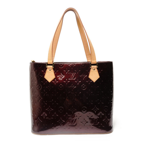 LOUIS VUITTON Patent Vernis Houston Monogram Tote Bag Red WS28570