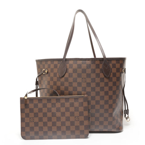 LOUIS VUITTON 2018 Damier Neverfull MM Tote Bag Brown WS28571