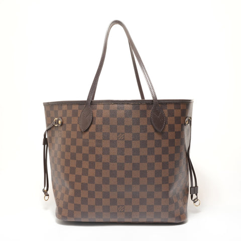 LOUIS VUITTON 2018 Damier Neverfull MM Tote Bag Brown WS28571